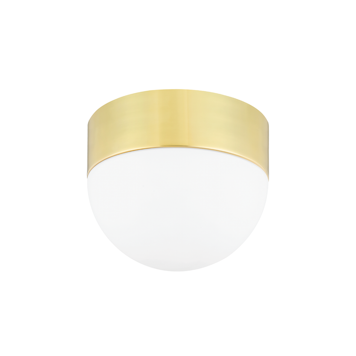 Adams 2 Light Flush Mount - Aged Brass