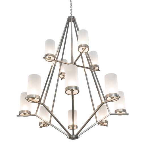 60" Wide Galen 12 Light Two Tier Chandelier