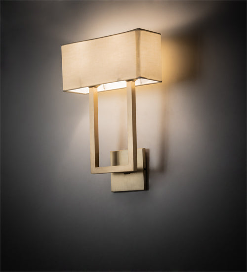 12" Wide Quadrato Langedon Wall Sconce