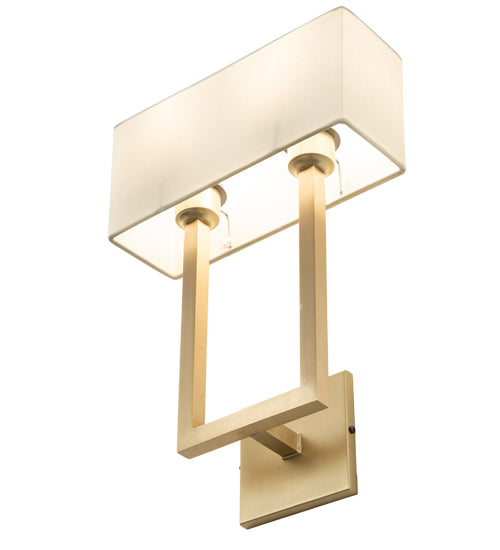 12" Wide Quadrato Langedon Wall Sconce