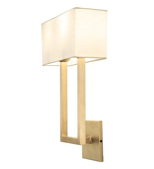 12" Wide Quadrato Langedon Wall Sconce