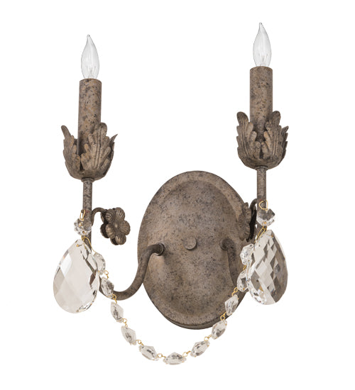 9.5" Wide Antonia 2 Light Wall Sconce