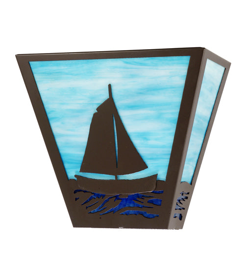 13" Wide Sailboat Wall Sconce