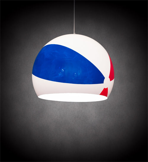 24" Wide Beach Ball Pendant