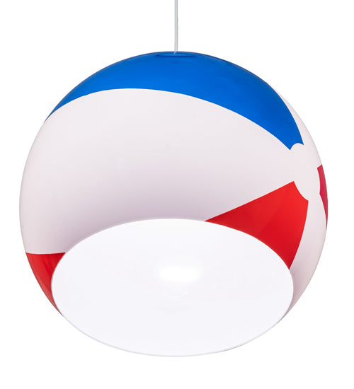 18" Wide Beach Ball Pendant