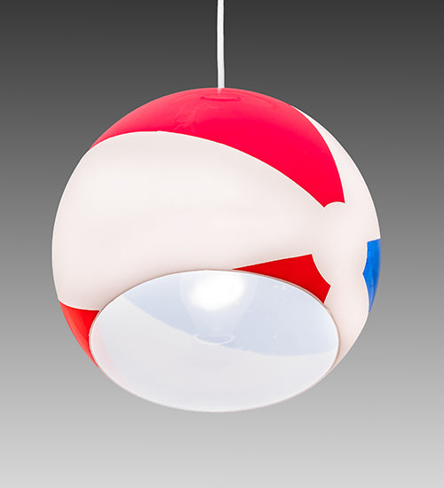 12" Wide Beach Ball Pendant