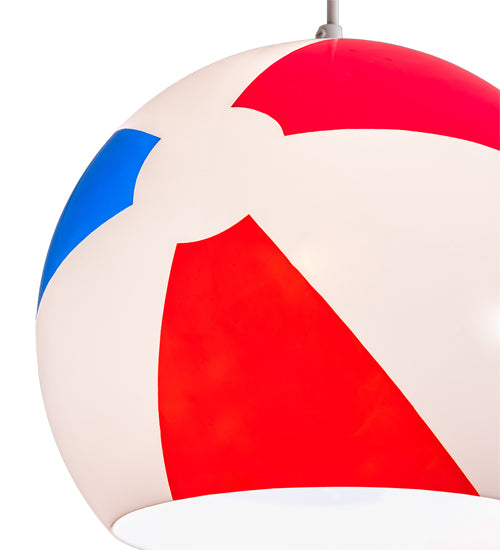 12" Wide Beach Ball Pendant