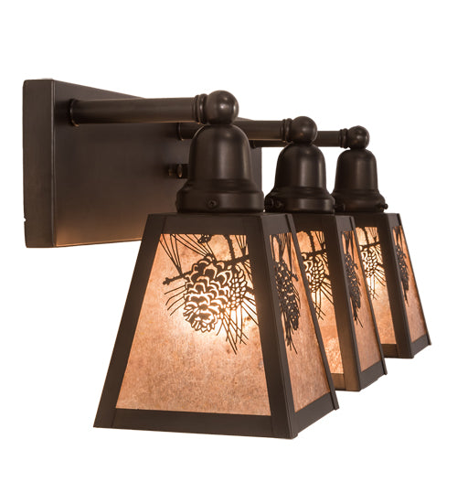 27" Wide Pinecone Vanity Light