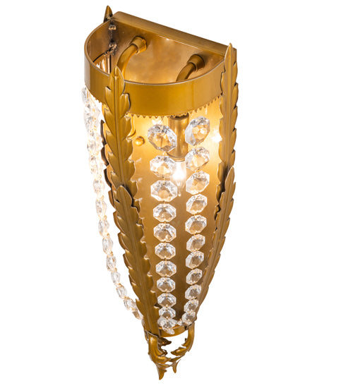 6" Wide Chrisanne Crystal Wall Sconce