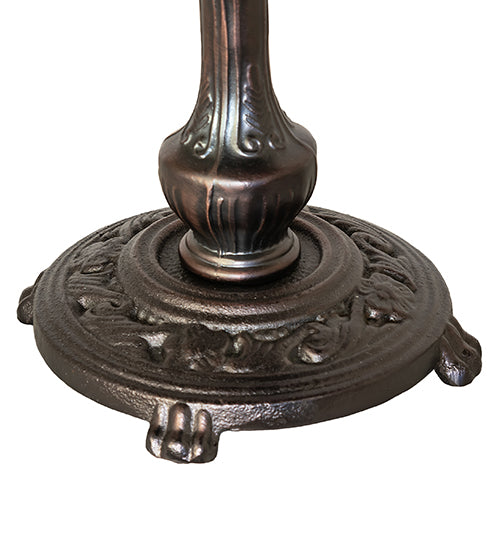 20" High Mahogany Bronze Bridge Arm Table Base