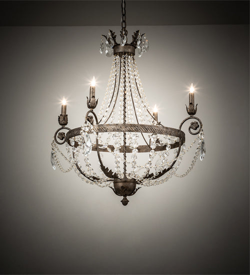 34" Wide Antonia 4 Light Chandelier