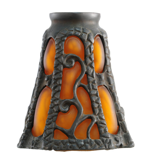 4" Wide Castle Ivy Lantern Shade