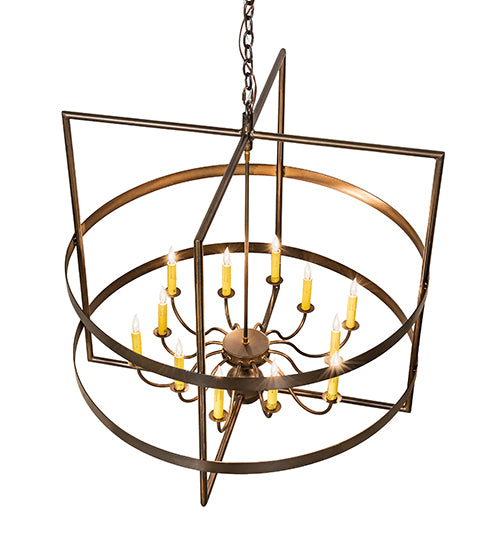 36" Wide Aldari 12 Light Chandelier