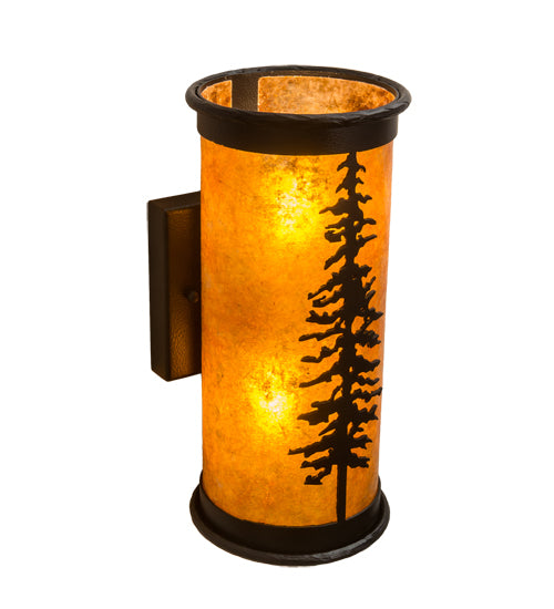 6" Wide Tall Pines Wall Sconce