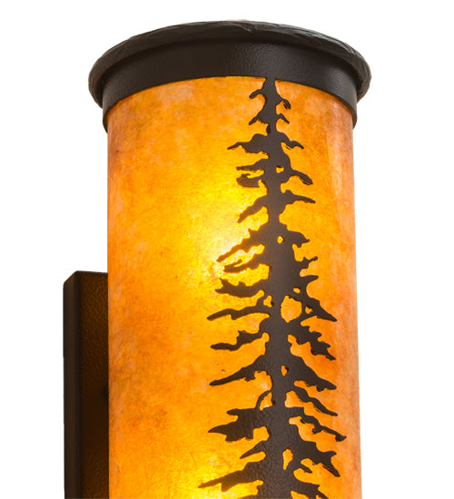 6" Wide Tall Pines Wall Sconce