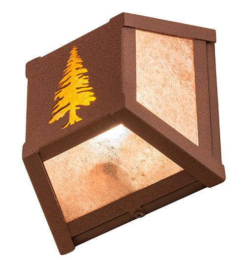 7" Wide Tall Pines Wall Sconce