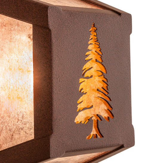 7" Wide Tall Pines Wall Sconce