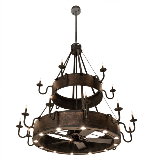 74" Wide Costello 18 Light Two Tier Chandel-Air