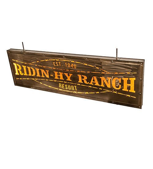 79" Wide Ridin Hy Personalized Sign