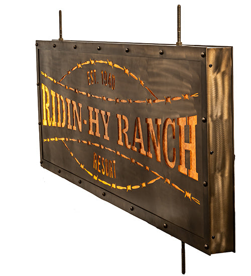 79" Wide Ridin Hy Personalized Sign