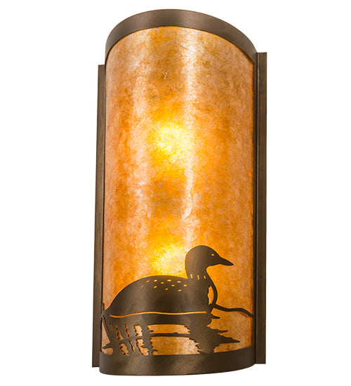 9" Wide Loon Right Wall Sconce