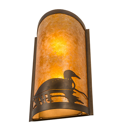 9" Wide Loon Right Wall Sconce