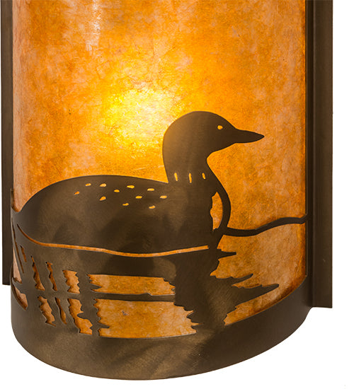 9" Wide Loon Right Wall Sconce