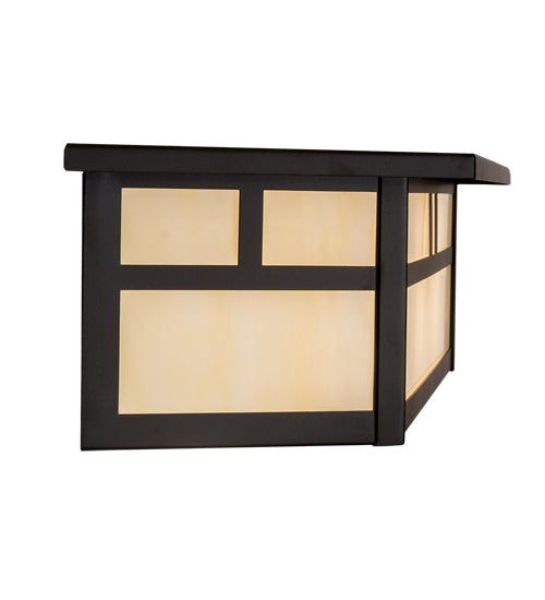 28" Wide Hyde Park Double Bar Mission Vanity Light