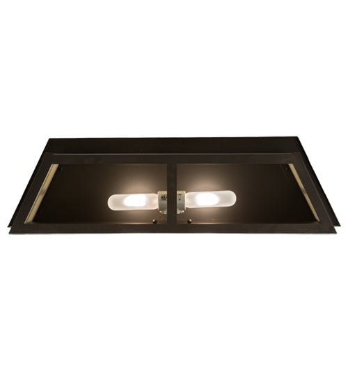 28" Wide Hyde Park Double Bar Mission Vanity Light