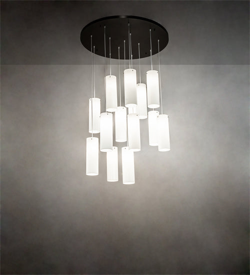 48" Wide Cilindro 12 Light Cascading Pendant