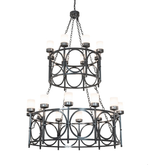 54" Wide Porta 20 Light Two Tier Chandelier