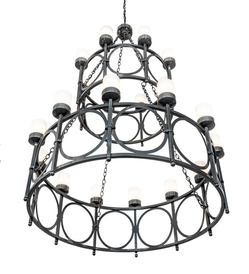 54" Wide Porta 20 Light Two Tier Chandelier