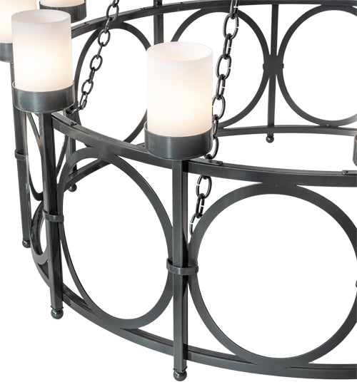 54" Wide Porta 20 Light Two Tier Chandelier