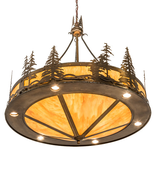 40" Wide Tall Pines Inverted Pendant