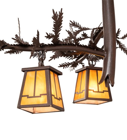 24" Wide Pine Branch Valley View 3 Light Chandelier