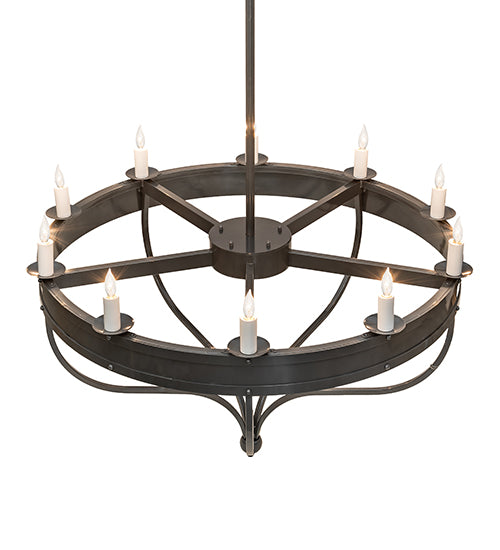 54" Wide Parnella 10 Light Chandelier