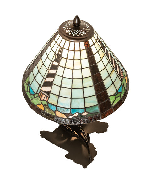 22.5" High Lighthouse Double Lit Table Lamp