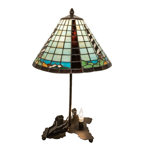 22.5" High Lighthouse Double Lit Table Lamp