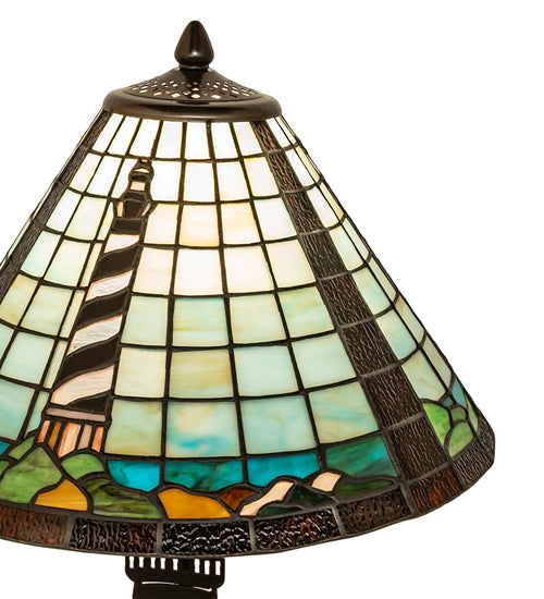 22.5" High Lighthouse Double Lit Table Lamp