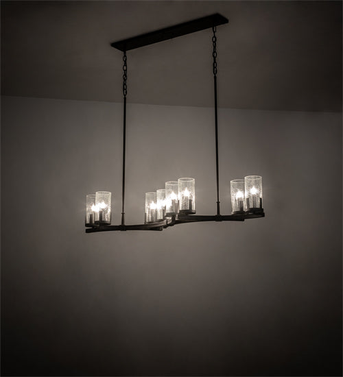 52" Long Cero 8 Light Oblong Chandelier