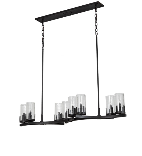 52" Long Cero 8 Light Oblong Chandelier