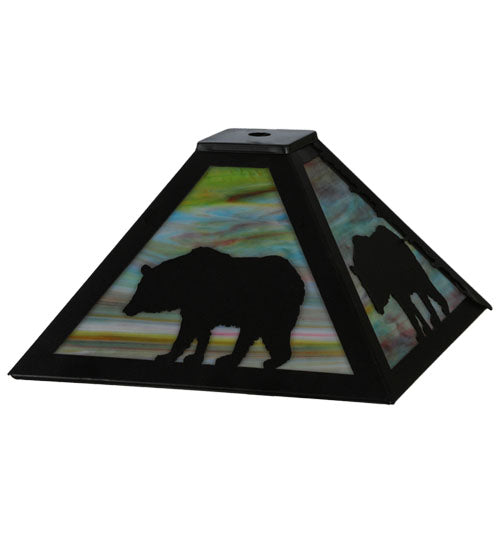 12" Square Lone Bear Shade