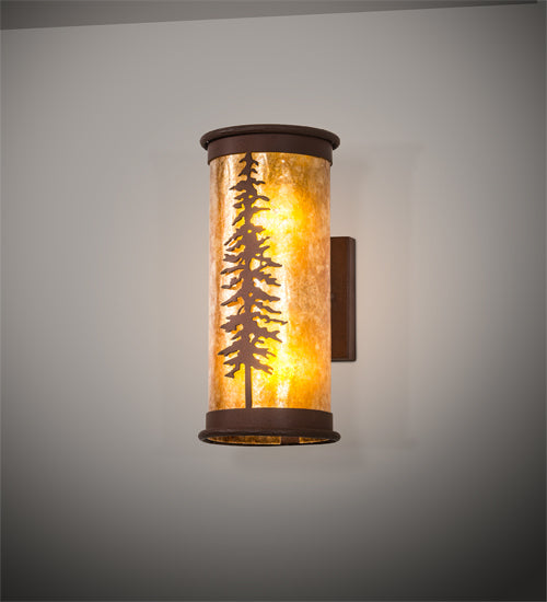 6" Wide Tall Pines Wall Sconce