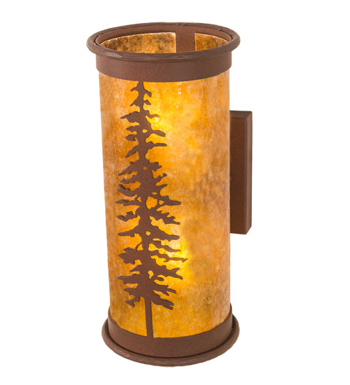 6" Wide Tall Pines Wall Sconce