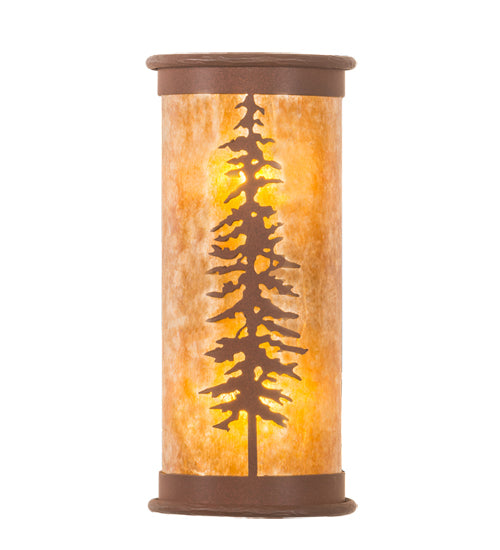 6" Wide Tall Pines Wall Sconce