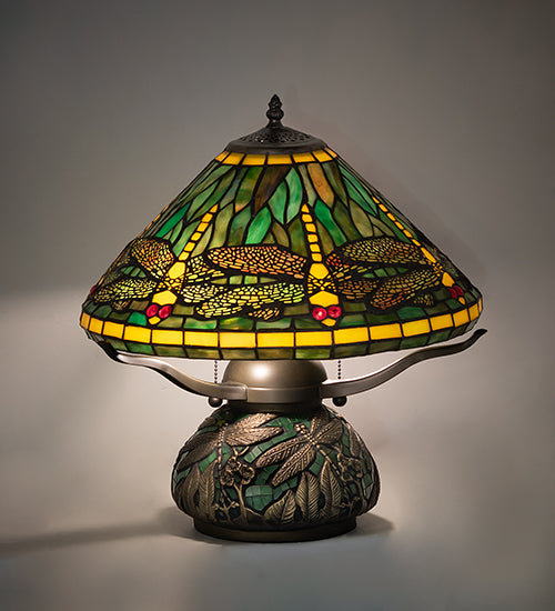 16" High Tiffany Dragonfly Table Lamp