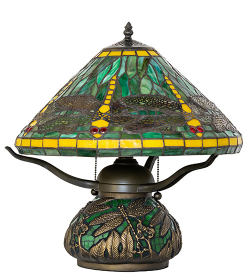 16" High Tiffany Dragonfly Table Lamp