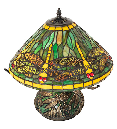 16" High Tiffany Dragonfly Table Lamp