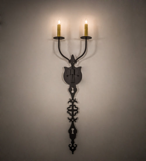 11" Wide Merano 2 Light Wall Sconce