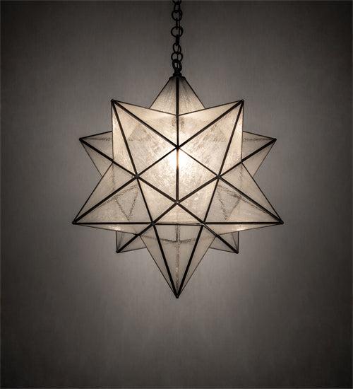 24" Wide Moravian Star Pendant